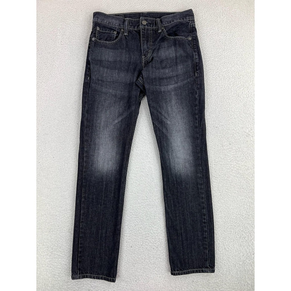 Levis 511 Jeans Mens 30x32 Gray Slim Skinny 100% Cotton Denim Dark Wash Pants